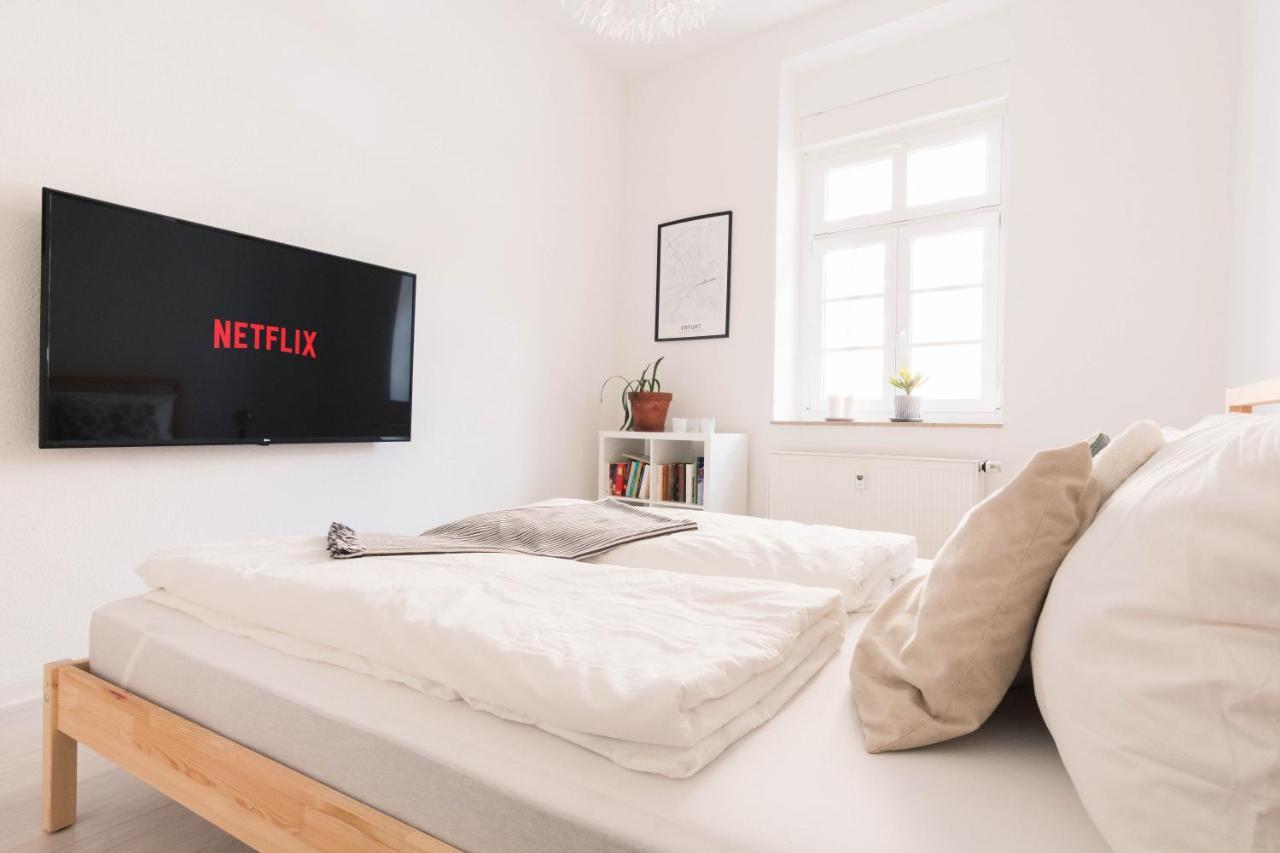 Gemutliche 45M² Wohnung Mit Netflix & Disney+ แอร์ฟวร์ท ภายนอก รูปภาพ
